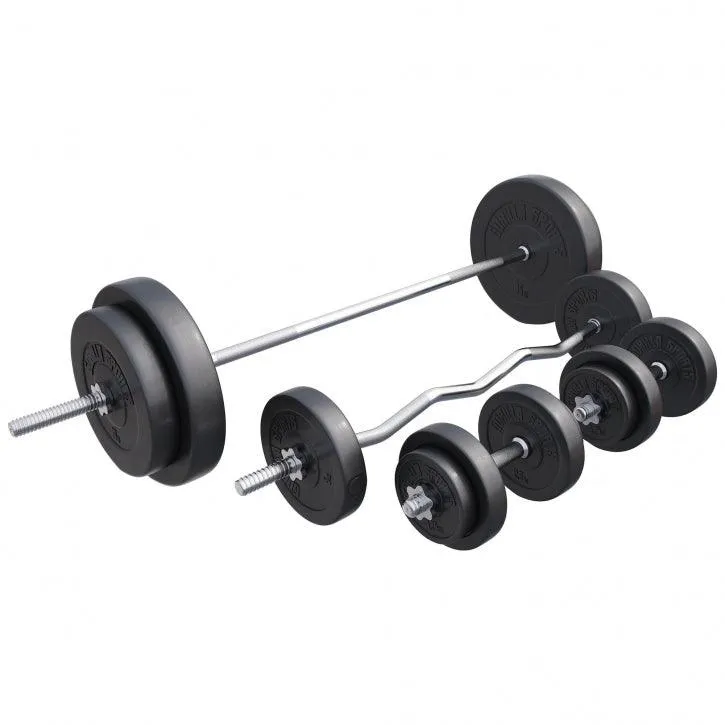 gyronetics-e-series-hantelset-kunststoff-100-kg-mit-4-stangen image 1