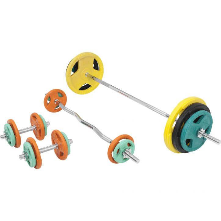 gyronetics-e-series-hantelset-gummi-gripper-108-kg image 1