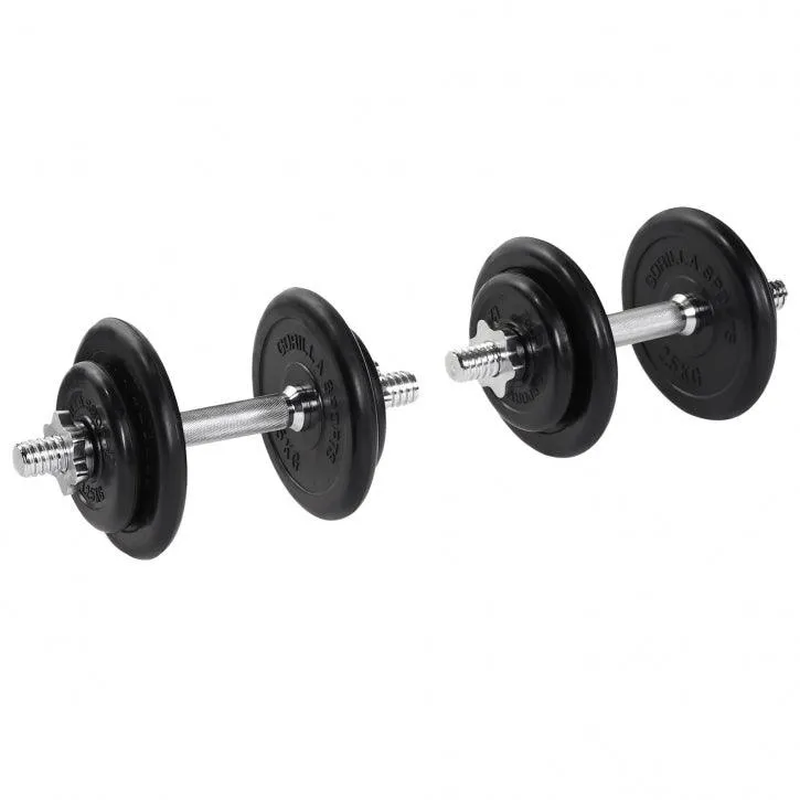 gyronetics-e-series-kurzhantelset-gummi-20-kg-sternverschluss image 1