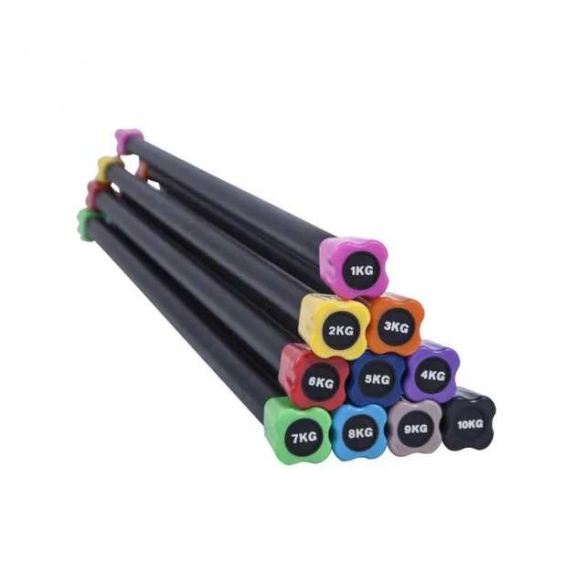 gyronetics-e-series-langhantel-aerobic-5-kg-fitness-bar-gummiert image 1