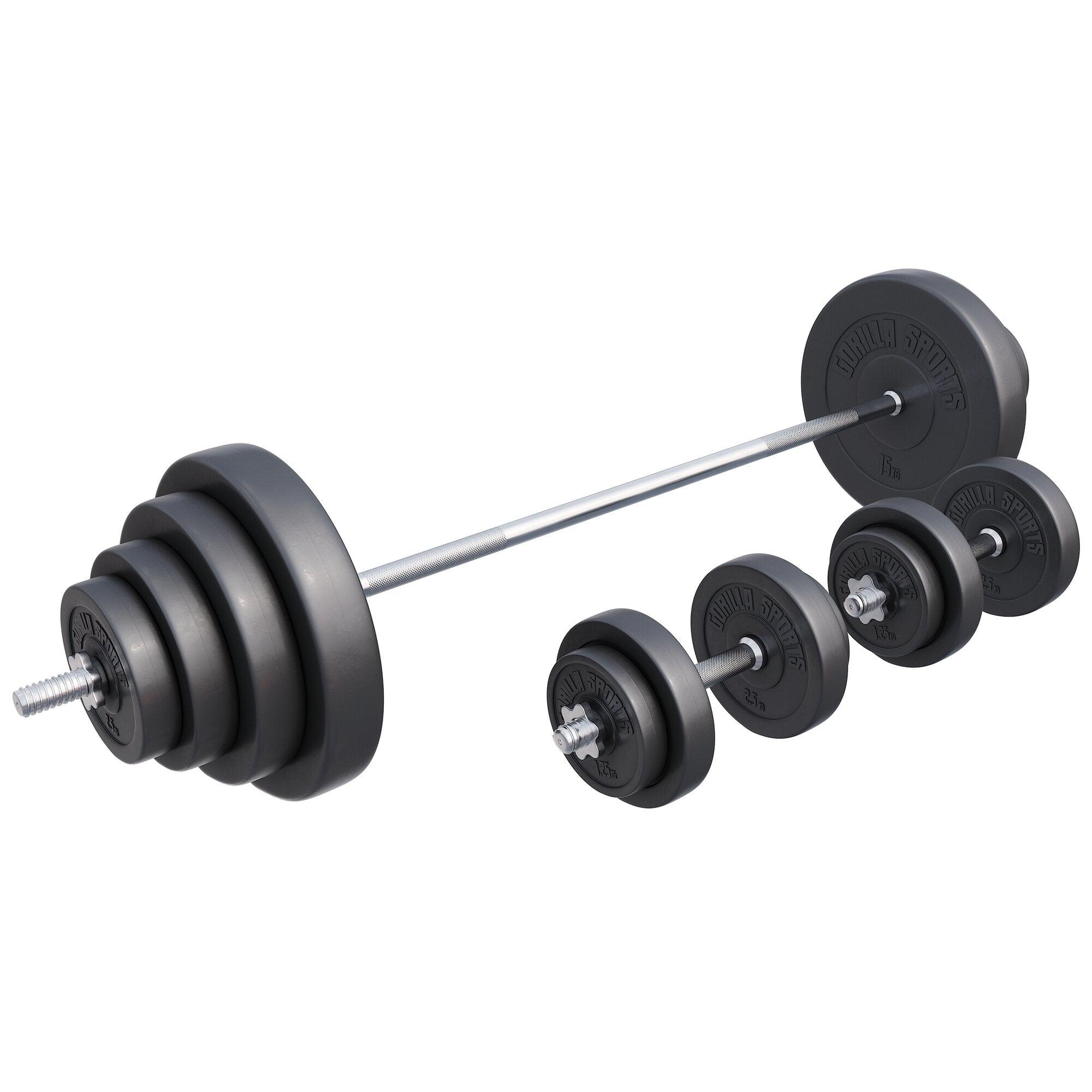 gyronetics-e-series-langhantelset-kunststoff-60-kg-sternverschluss image 1