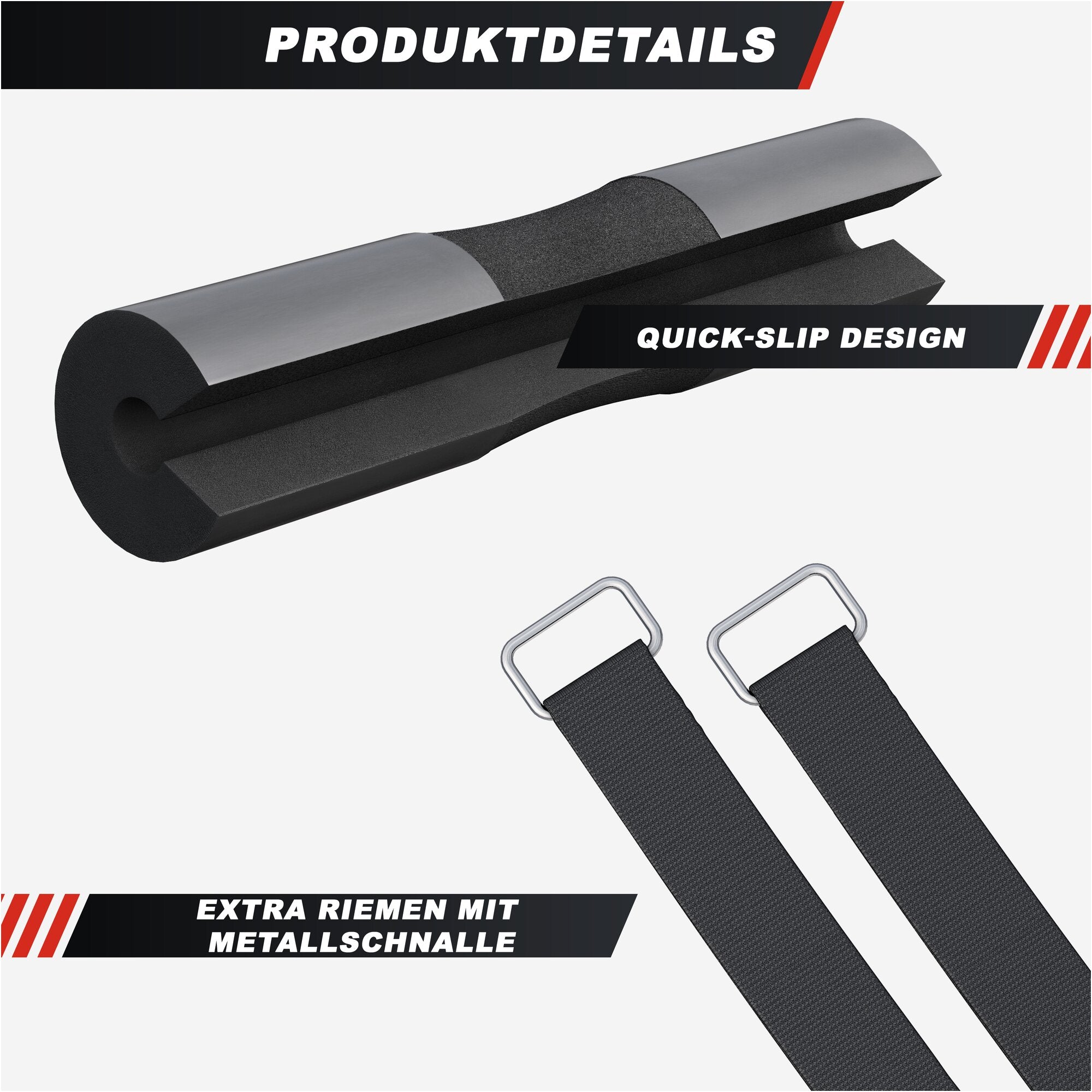gyronetics-e-series-langhantel-nackenpolster-45-cm-schwarz image 4