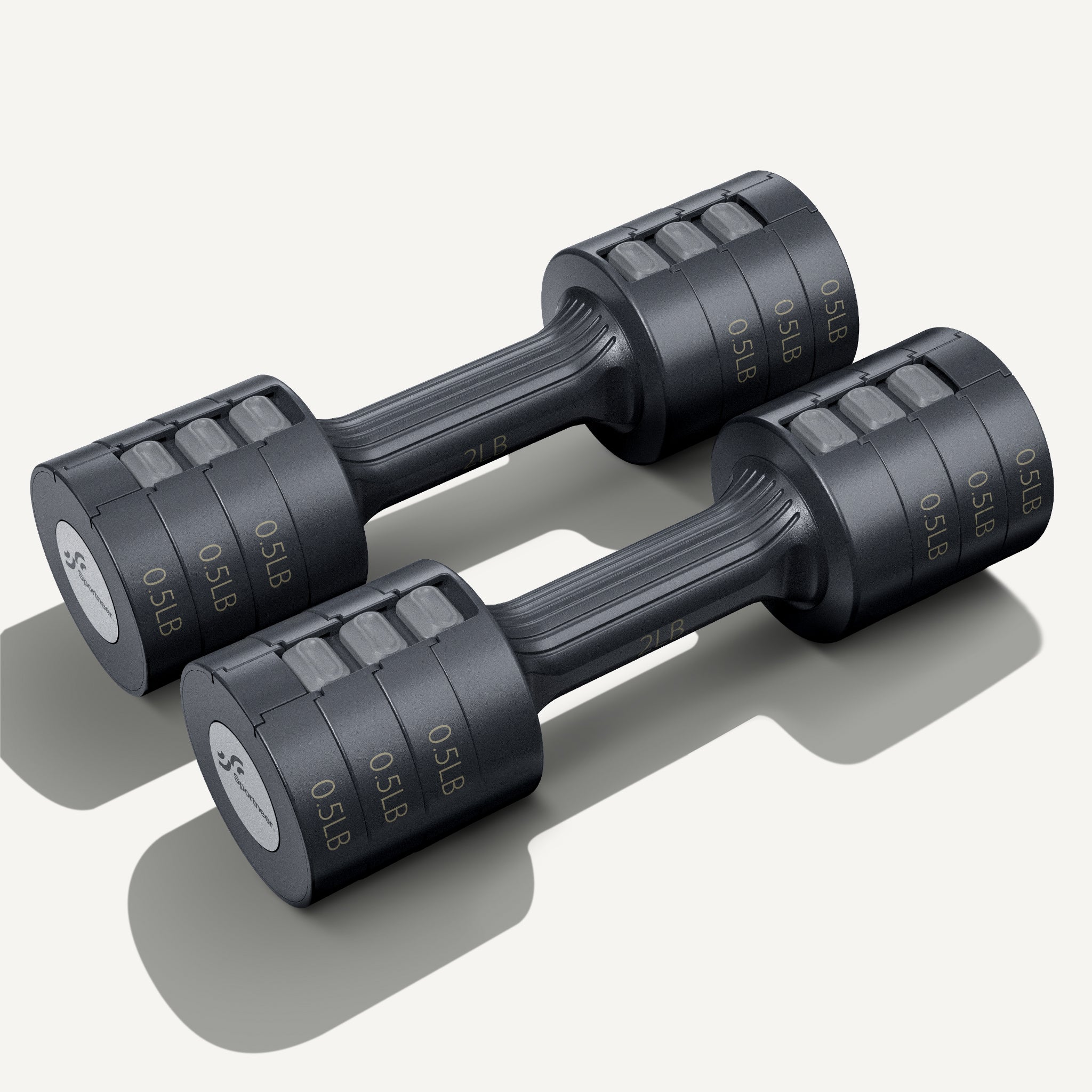 sportneer-dumbbells-verstellbare-kurzhantel-carbon-black-5lb image 3