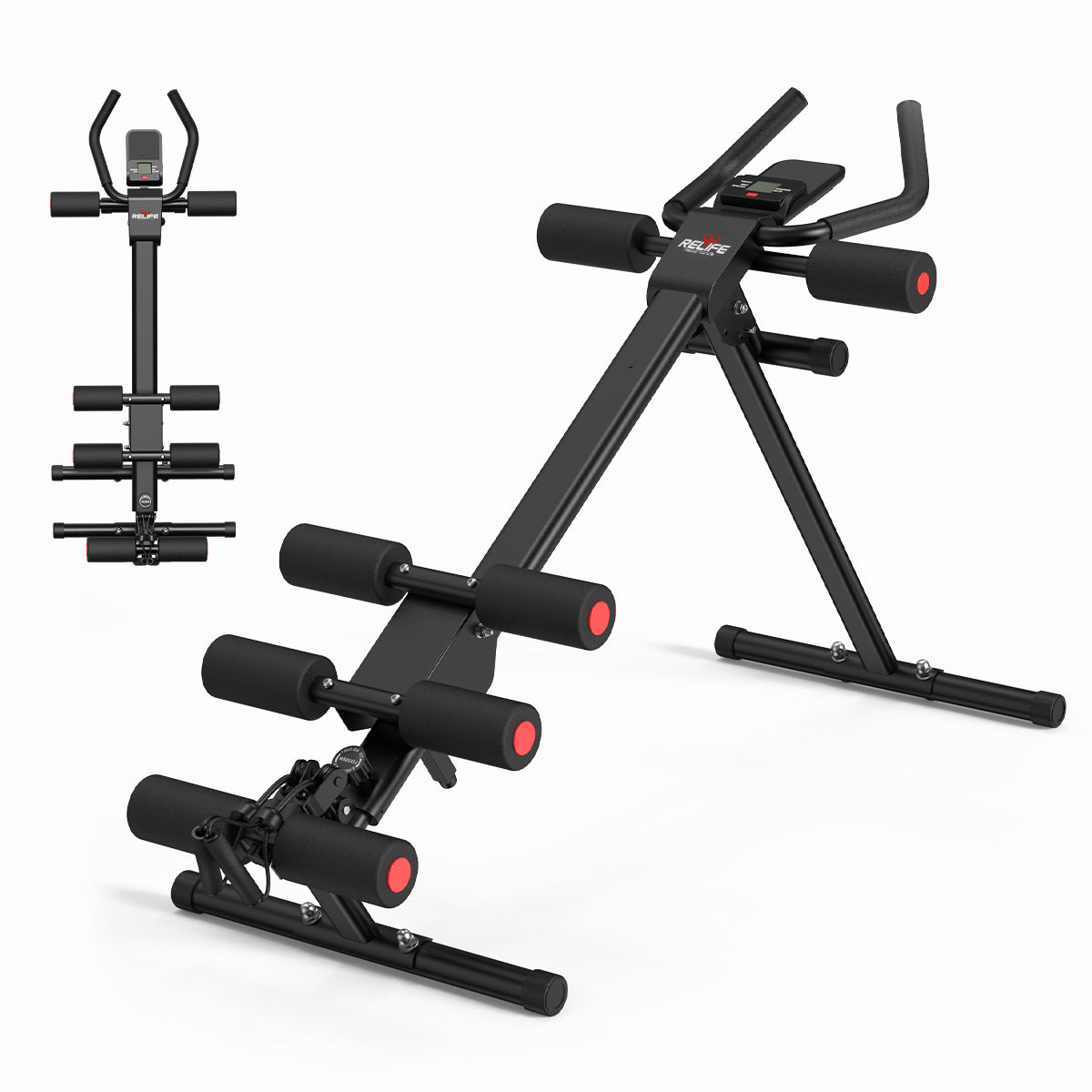 relife-ab-roller-5-in-1-bauchtrainer-schwarz-verstellbar image 2