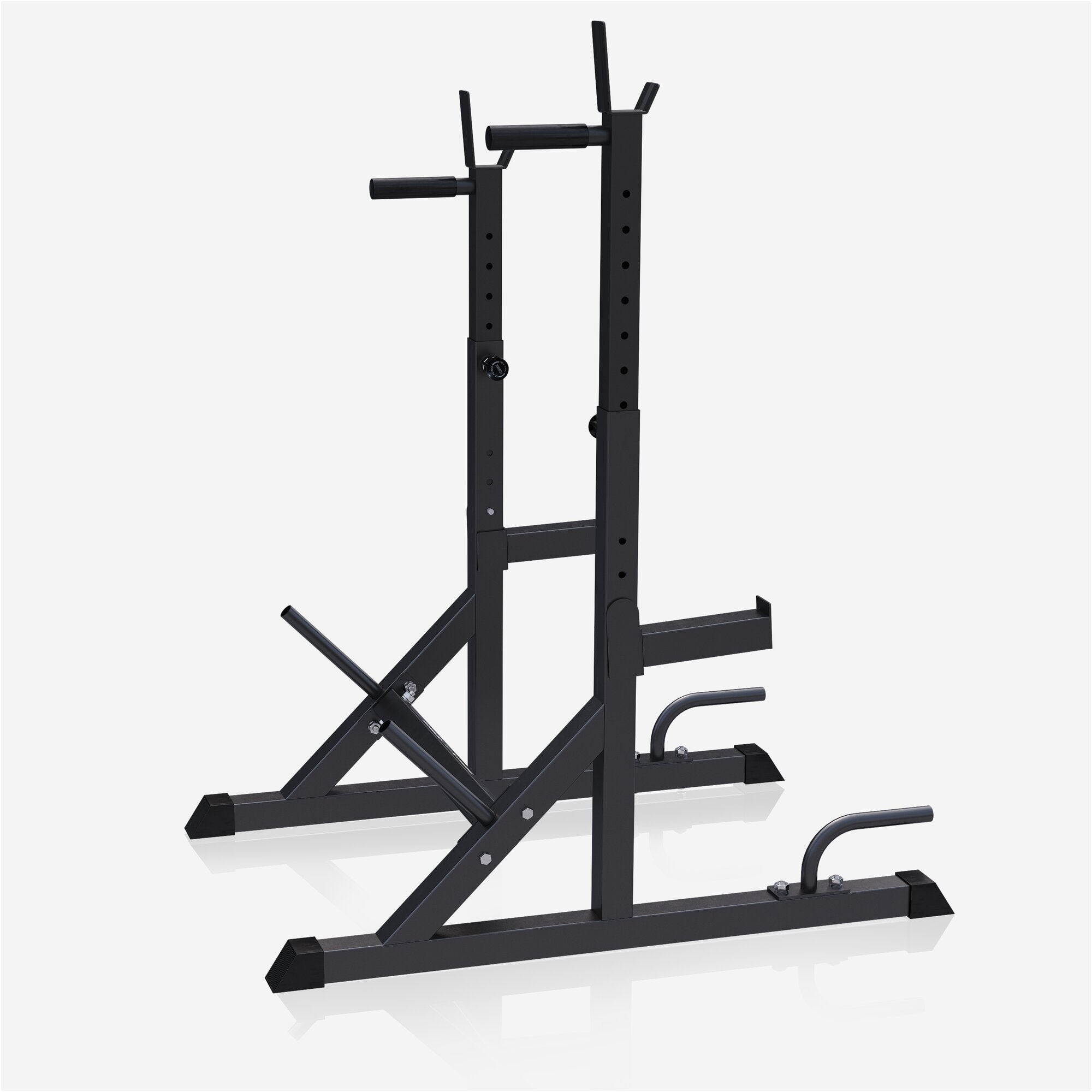 gyronetics-e-series-squat-rack-verstellbar-300-kg-mit-dip-griffen image 6