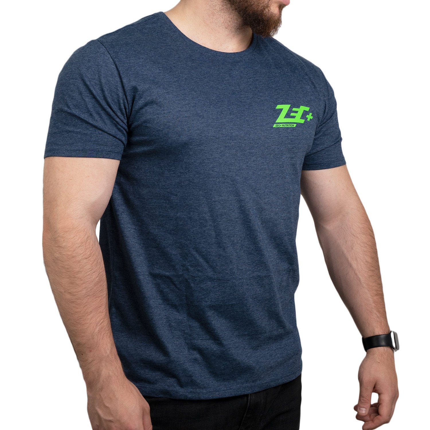 zec-t-shirt-melange-herren-gr-m-schwarz-baumwolle image 3