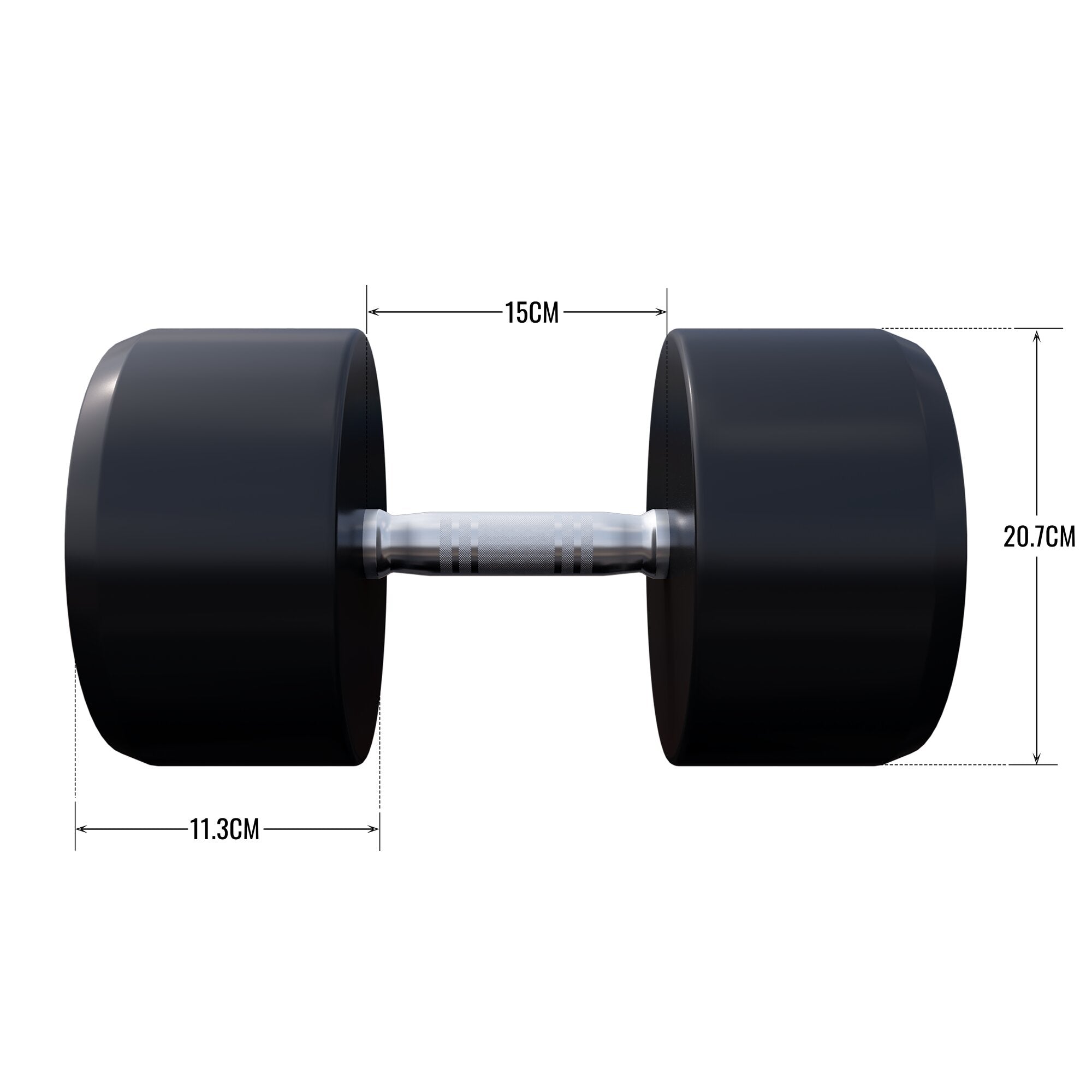 gyronetics-e-series-kurzhantel-gummi-10-kg-gusseisen image 7