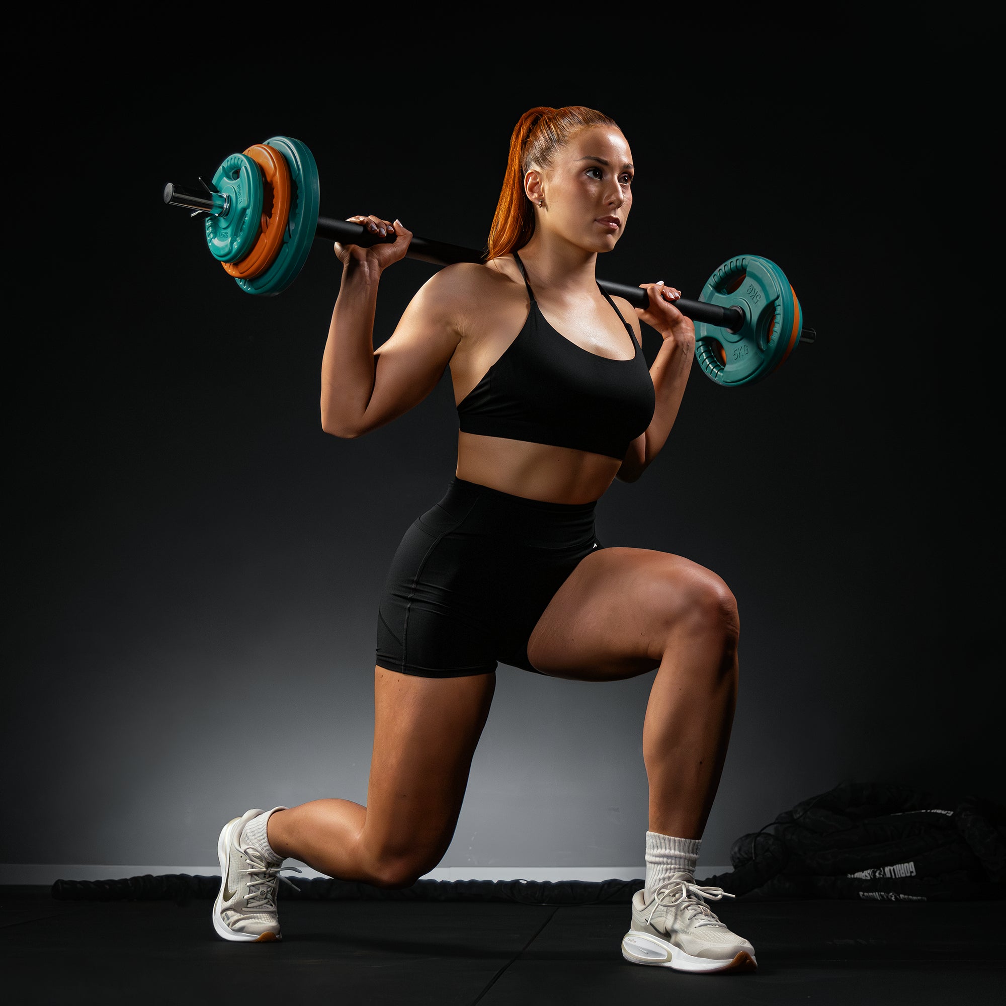 gyronetics-e-series-langhantel-set-aerobic-gummi-19-5-kg-schwarz image 2