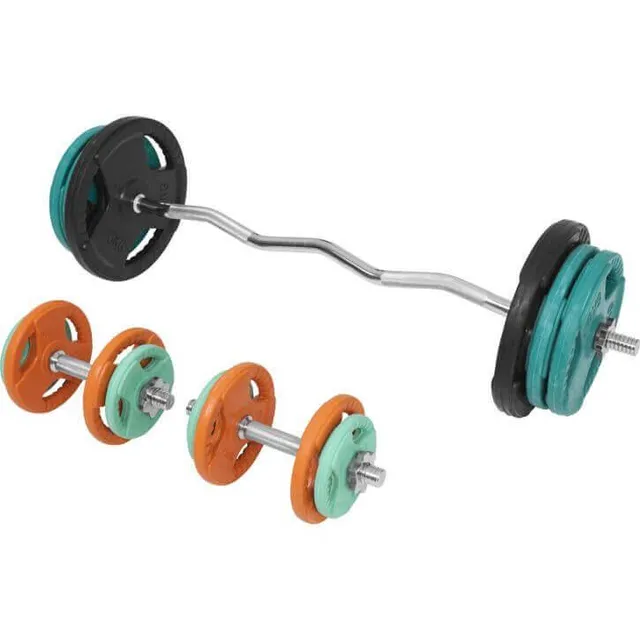 gyronetics-e-series-sz-curlset-gummi-70-kg-mit-stangen image 1