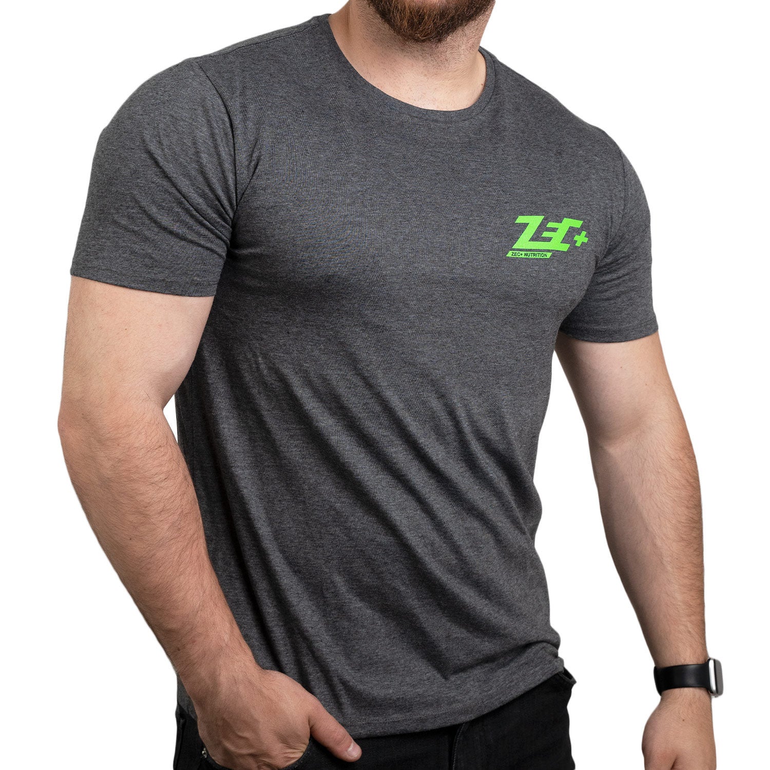 zec-t-shirt-melange-herren-gr-m-schwarz-baumwolle image 7