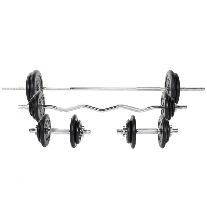 gyronetics-e-series-langhantel-set-gummi-108-kg image 3