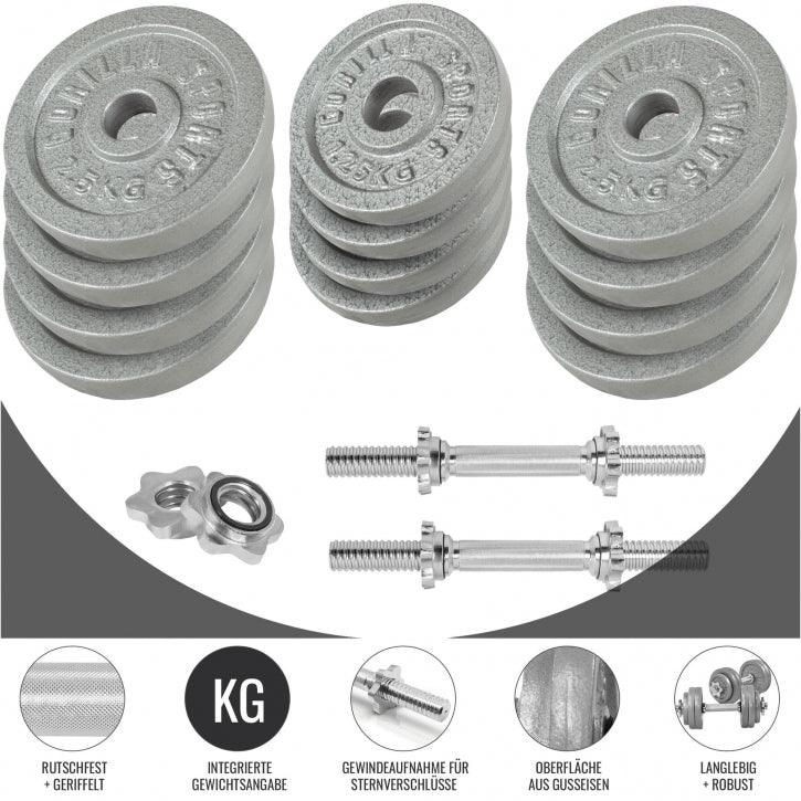 gyronetics-e-series-kurzhantel-set-30-kg-gusseisen-schwarz image 6