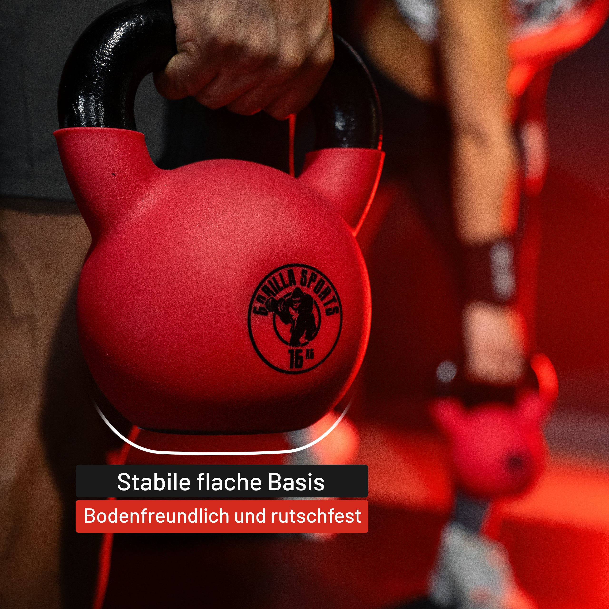 gyronetics-kettlebell-kugelhantel-8-kg-neopren-rot-gusseisen image 4