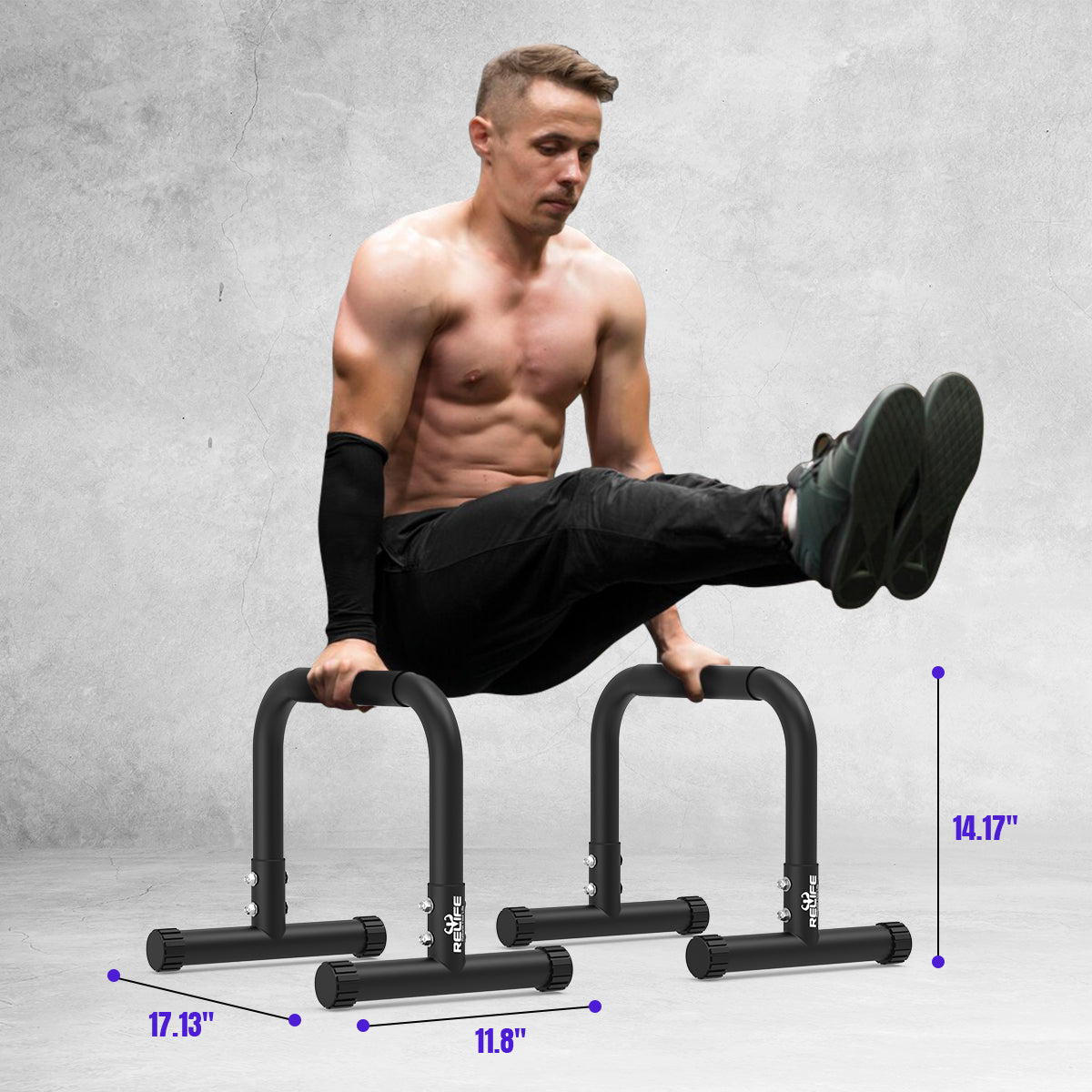 relife-power-tower-parallettes-bars-14-liegest-tzgriffe image 3