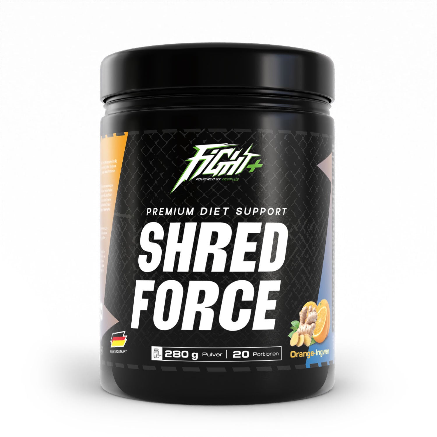 zec-fight-shred-force-booster-pulver-ingwer-orange-280g image 1