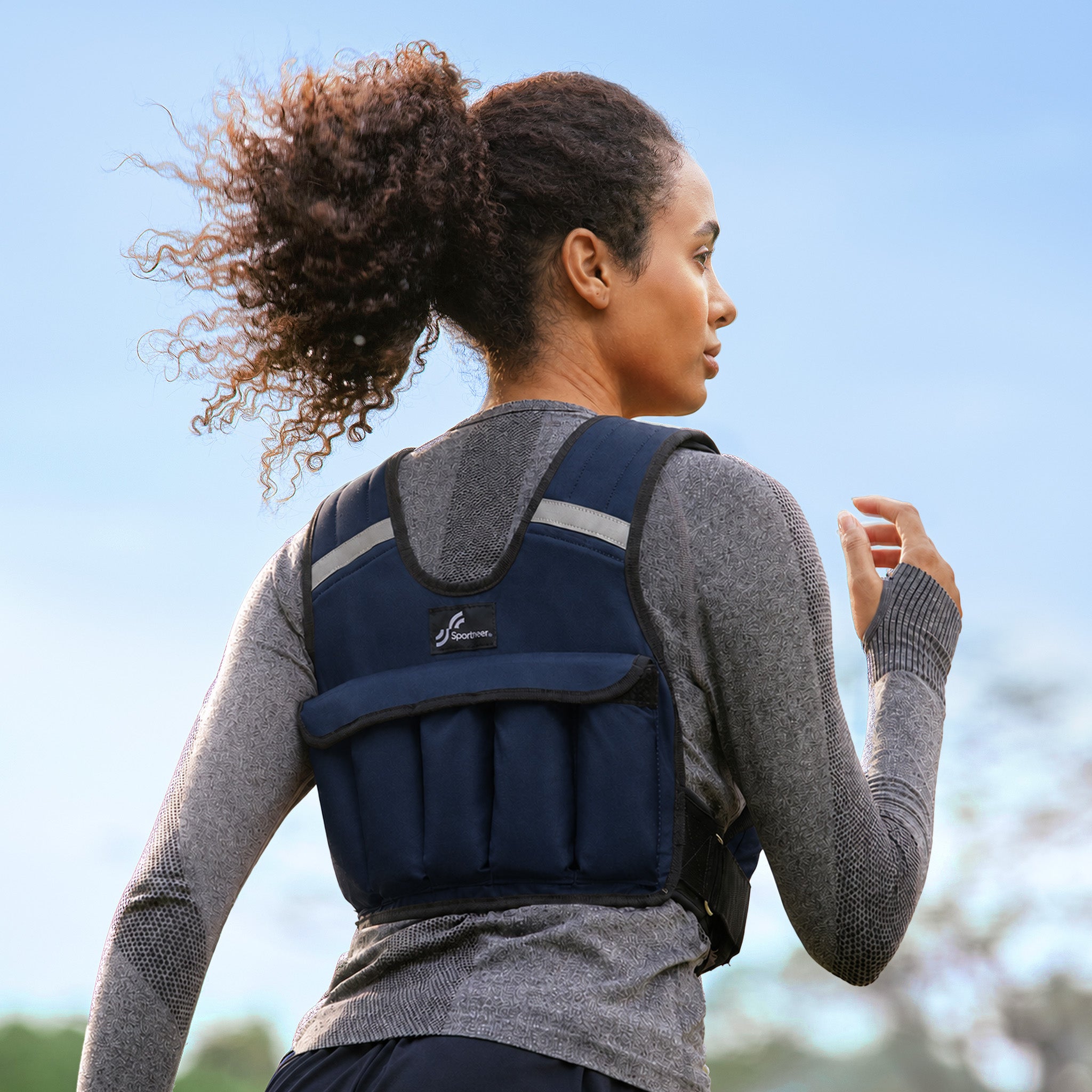 sportneer-wearable-weights-gewichtsweste-2-18-lbs-dunkelblau-16in1 image 6