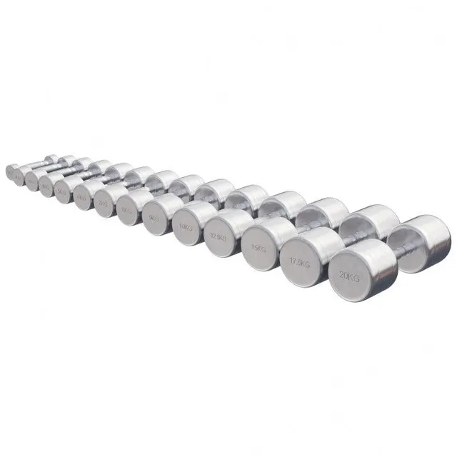 gyronetics-e-series-kurzhantel-chrom-2x1-kg-hantelset image 1