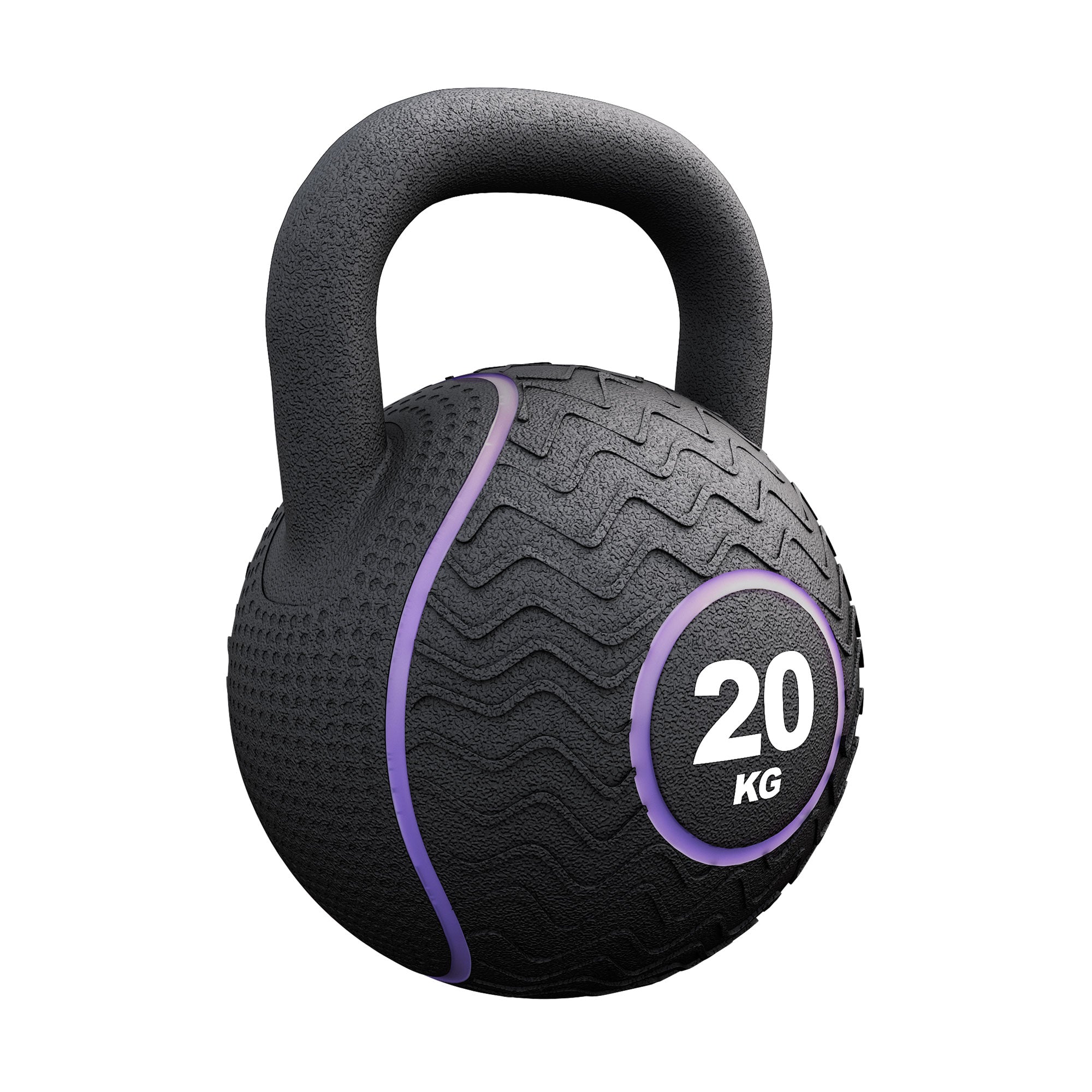 gyronetics-kettlebell-gummi-kugelhantel-12-kg-eisensandkern image 5