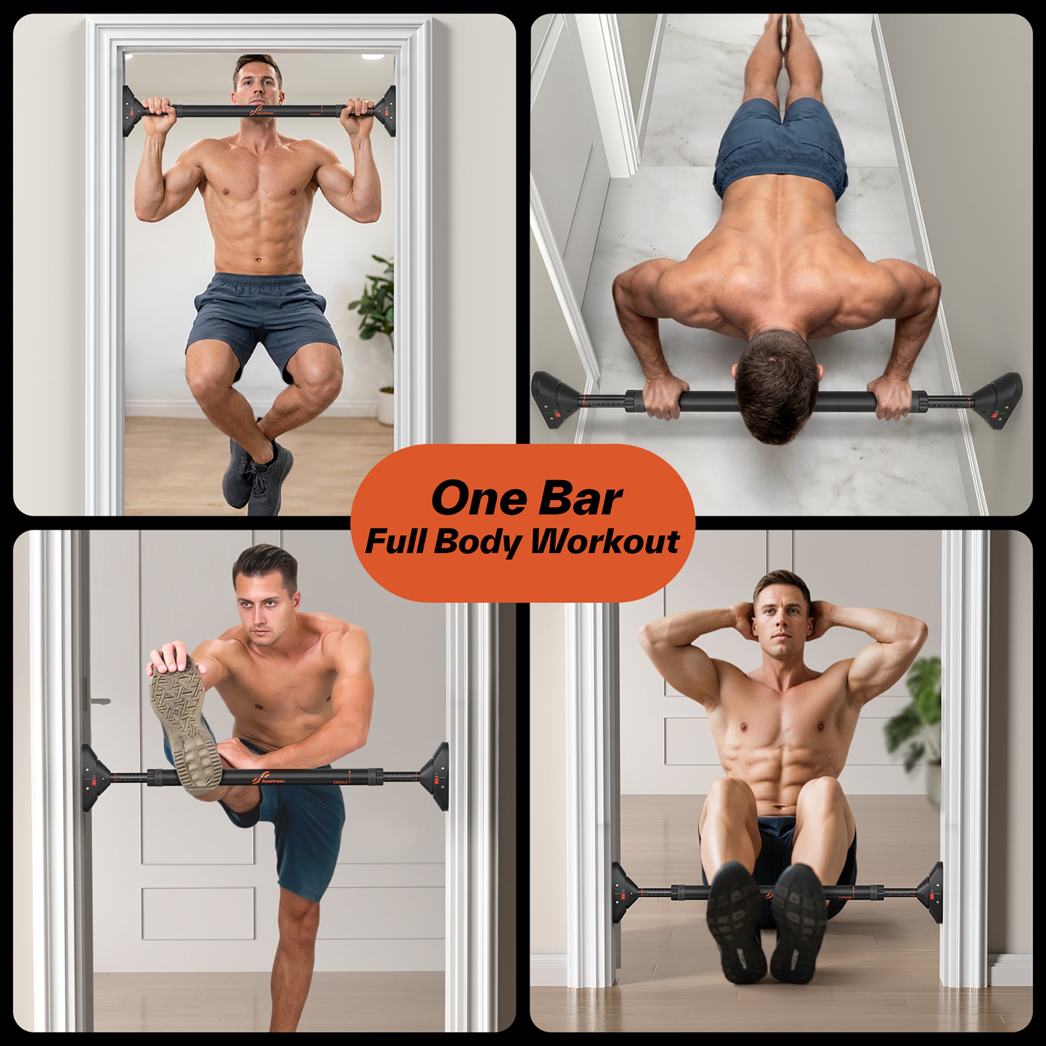 sportneer-pull-up-resistance-klimmzugstange-t-r-black-ohne-bohren image 6
