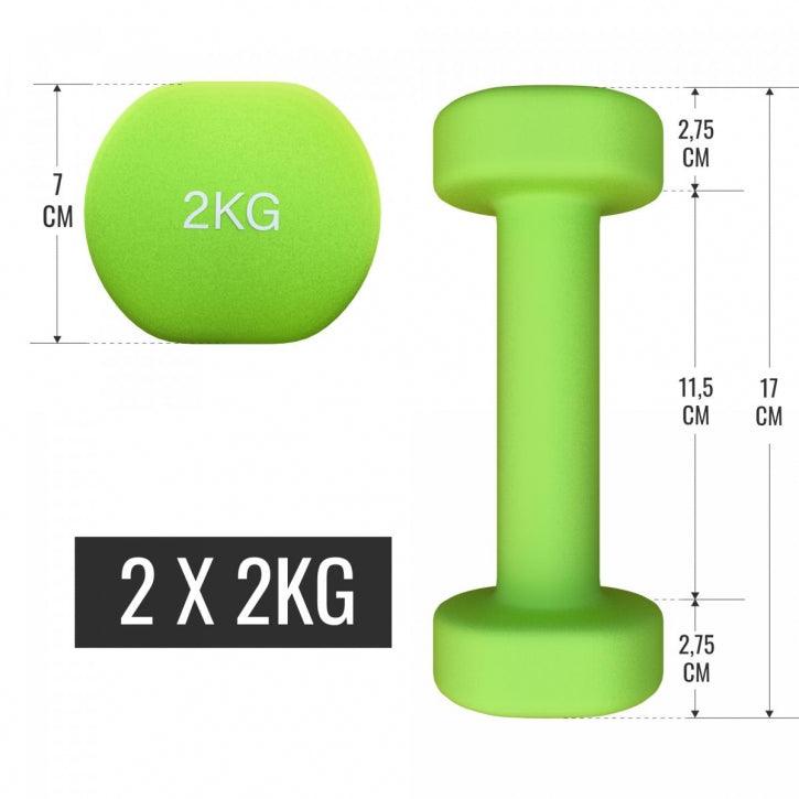 gyronetics-e-series-kurzhantel-set-12-kg-neopren-mit-koffer image 7