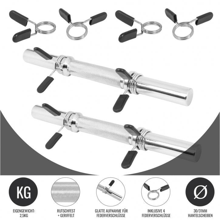 gyronetics-e-series-kurzhantelstange-35-cm-chrom-silber-30-mm image 6