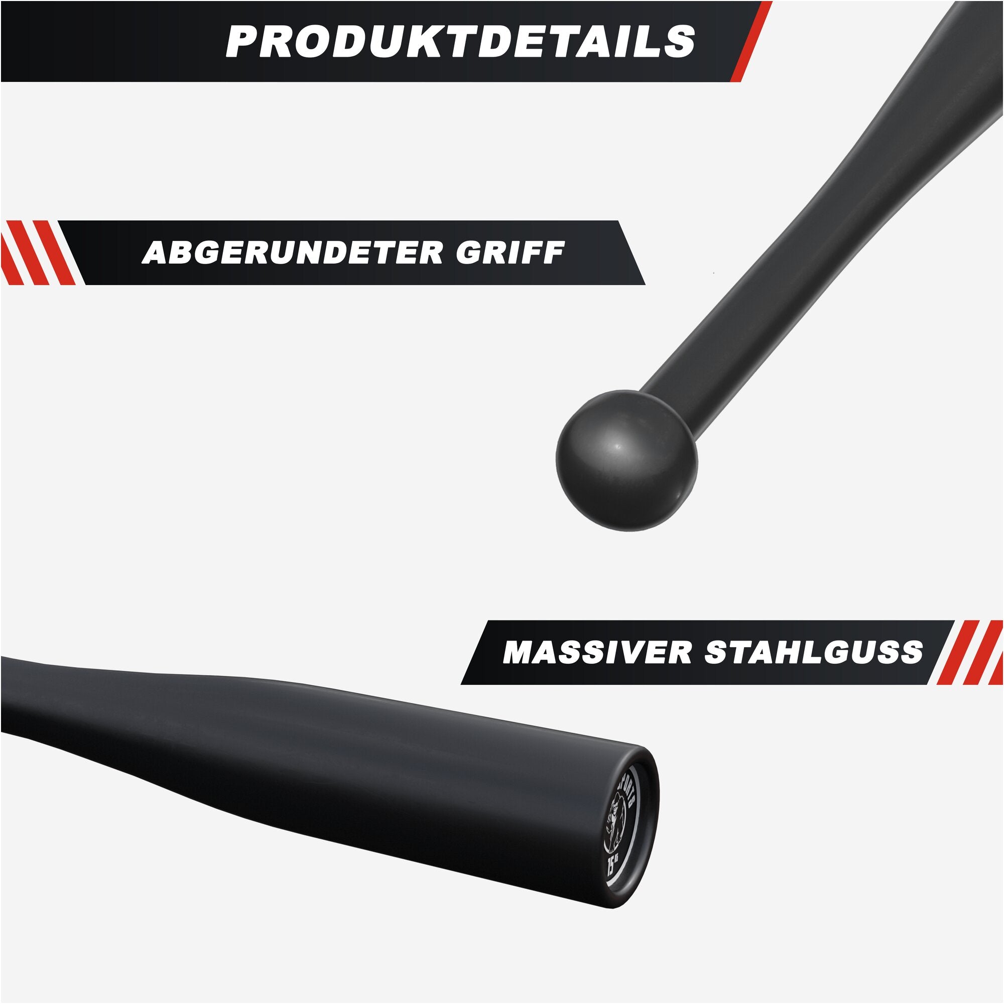 gyronetics-e-series-indian-clubbell-stahl-8-kg-schwarz image 4