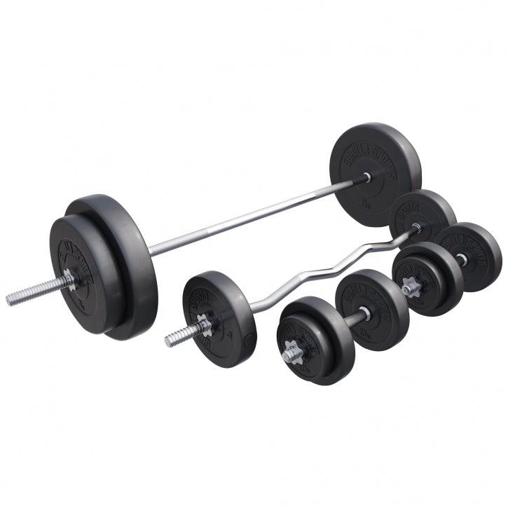 gyronetics-e-series-hantelset-kunststoff-100-kg-mit-4-stangen image 1