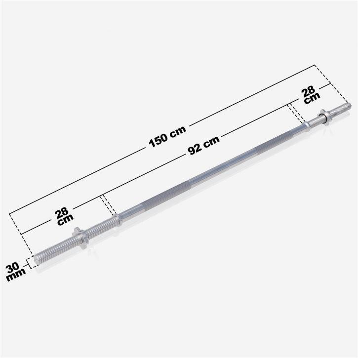 gyronetics-e-series-langhantelstange-150-cm-chrom-200-kg image 7