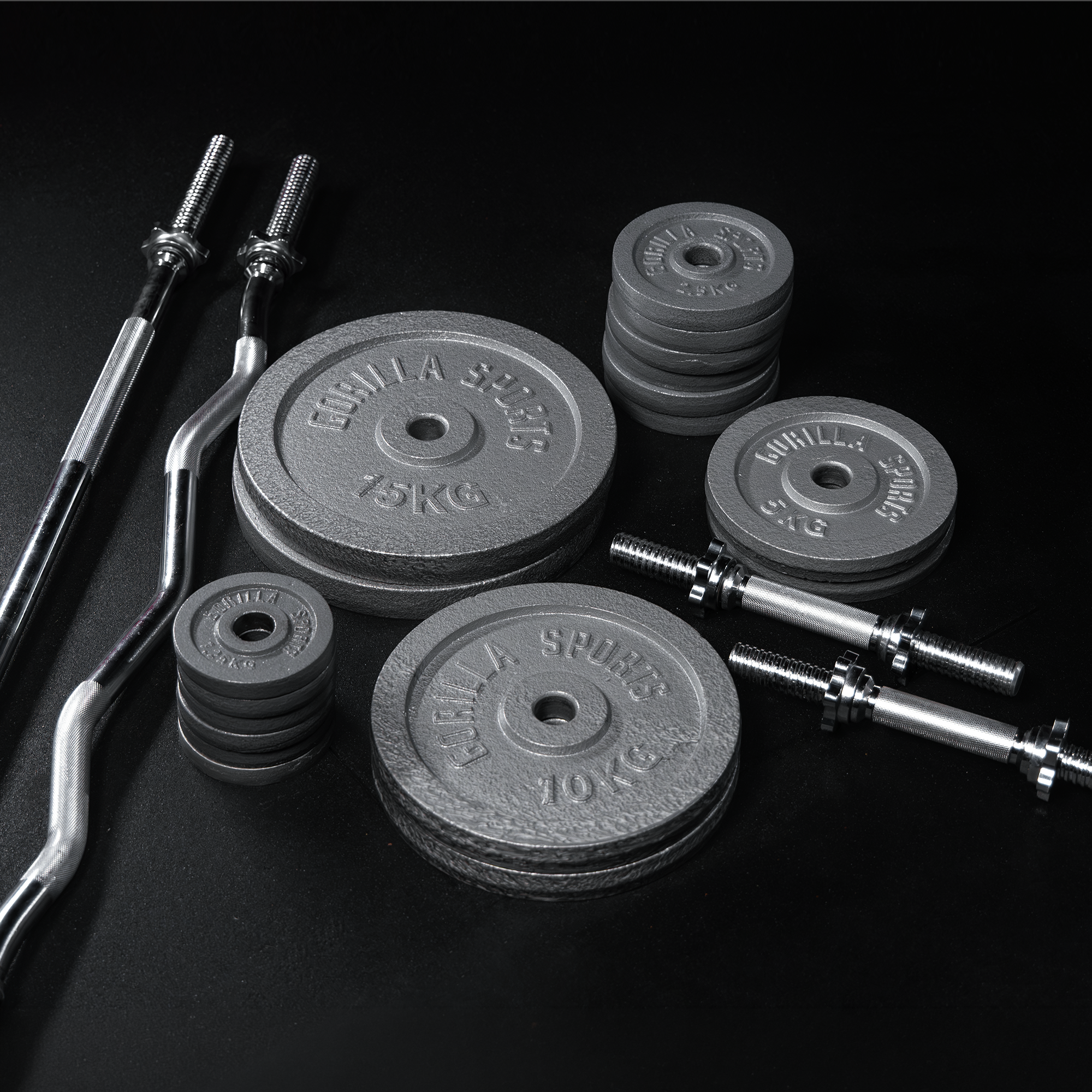 gyronetics-e-series-langhantel-set-gusseisen-108-kg-mit-verschl-ssen image 8