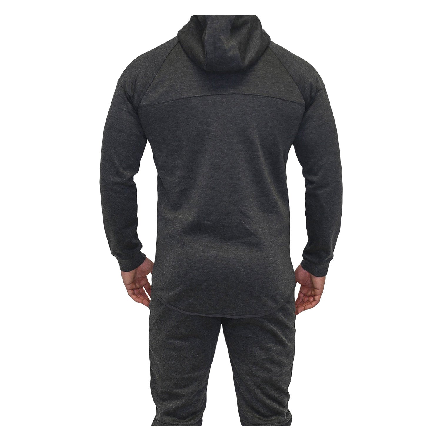 zec-plus-new-school-hoodie-grau-l-baumwolle-fitness-hoodie image 2
