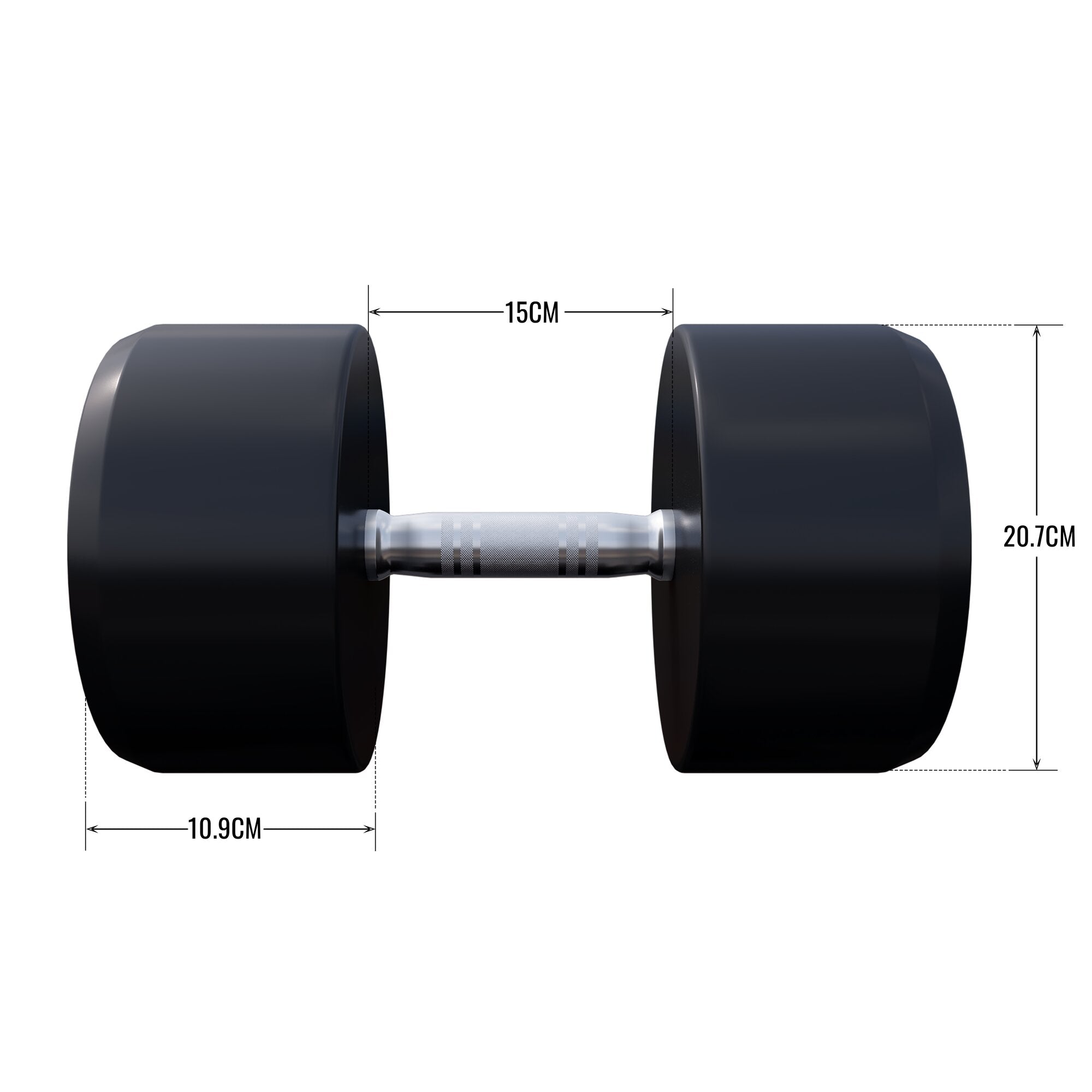 gyronetics-e-series-kurzhantel-gummi-10-kg-gusseisen image 6