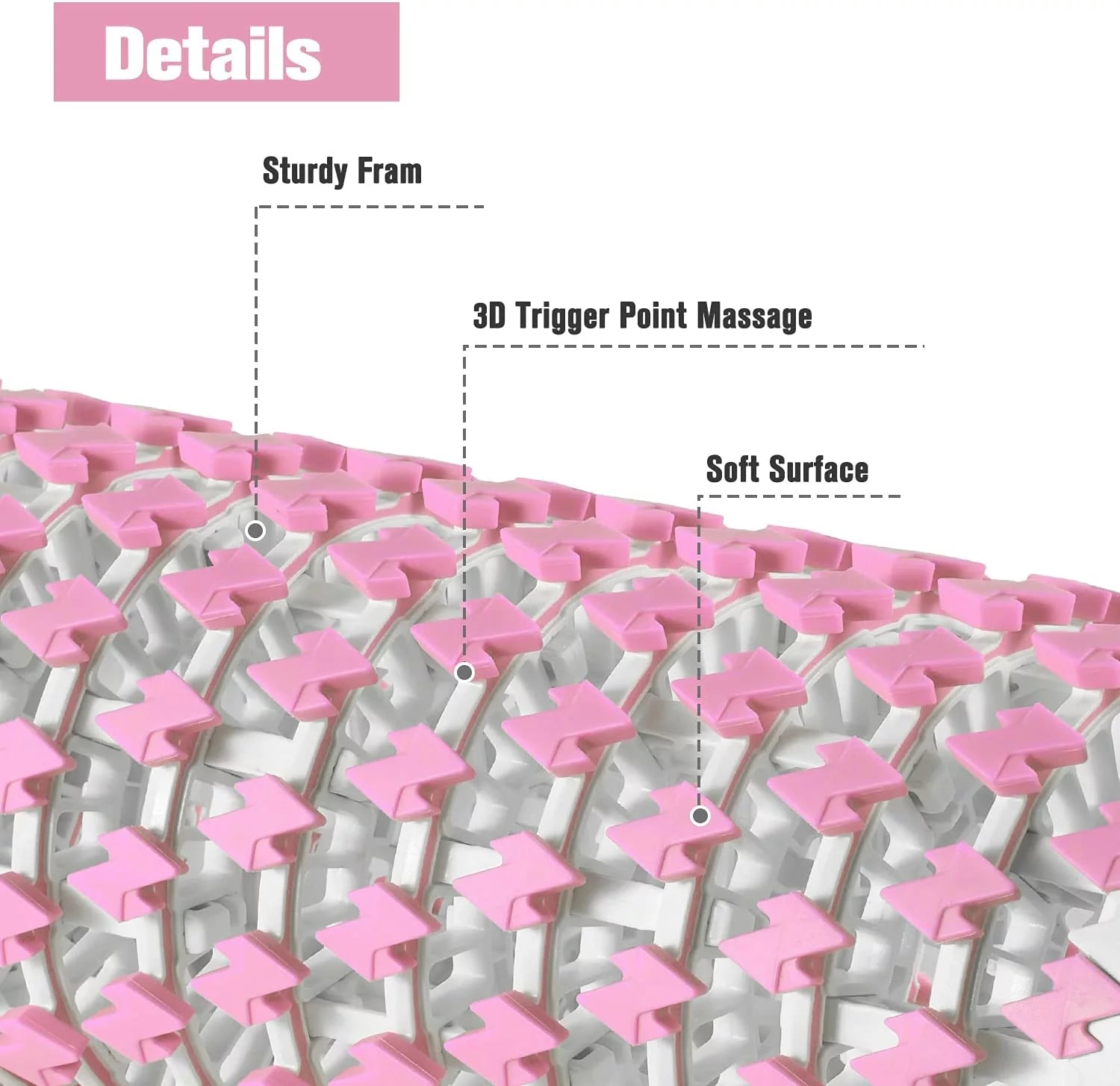 relife-resistance-bands-foam-roller-massage-pink image 5