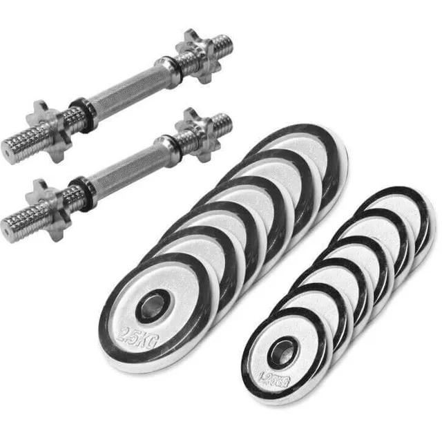gyronetics-e-series-kurzhantel-set-chrom-27-5-kg-sternverschluss image 1