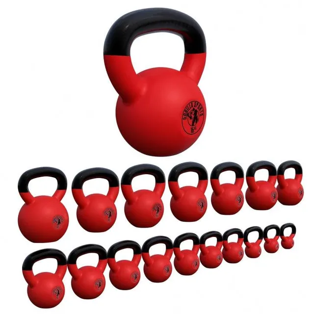 gyronetics-kettlebell-kugelhantel-8-kg-neopren-rot-gusseisen image 1