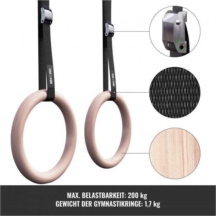 gyronetics-e-series-turnringe-set-holz-mit-gurten image 4