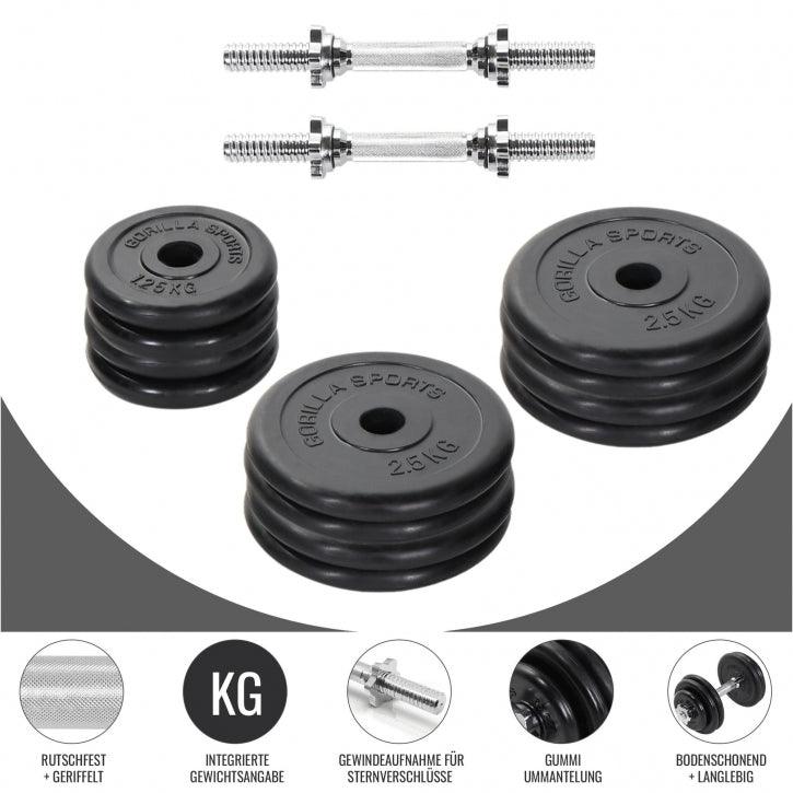 gyronetics-e-series-kurzhantel-set-gummi-20-kg-sternverschluss image 4