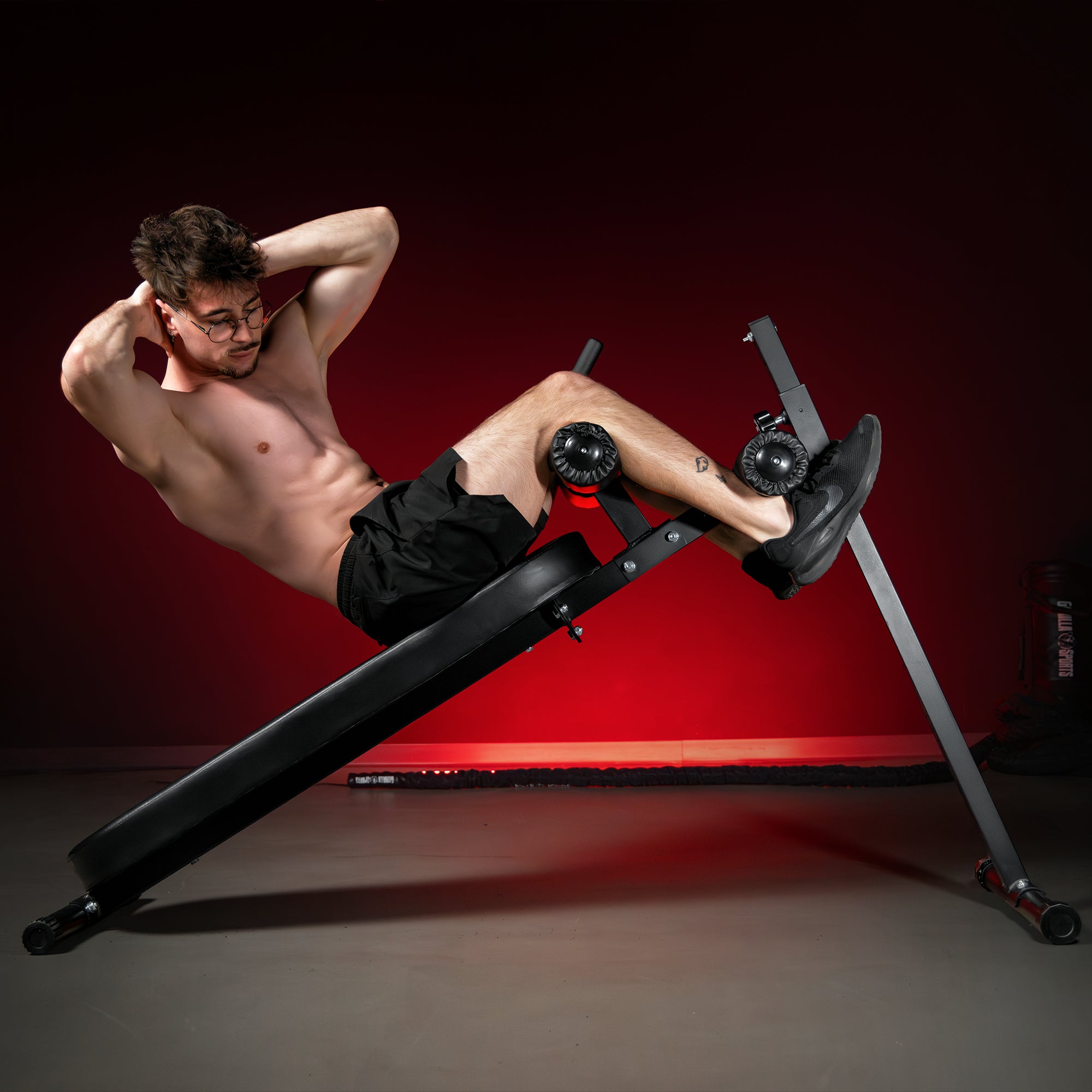 gyronetics-e-series-sit-up-bank-pro-bauchbank-schwarz-verstellbar image 2