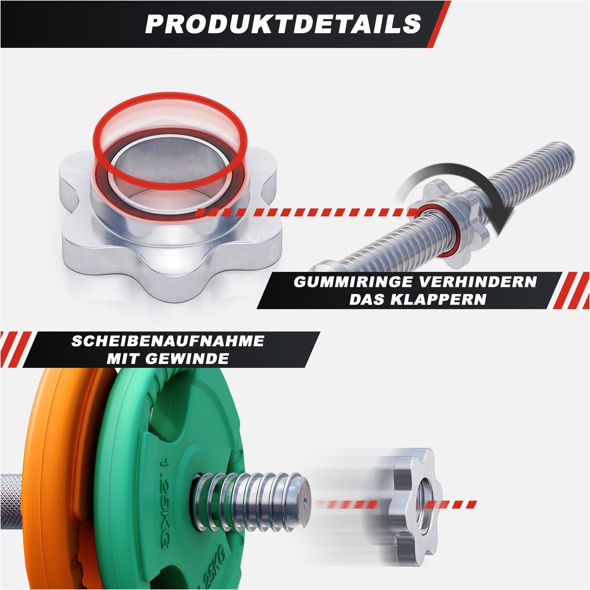 gyronetics-e-series-kurzhantel-set-gummi-gripper-20-kg-federverschluss image 5