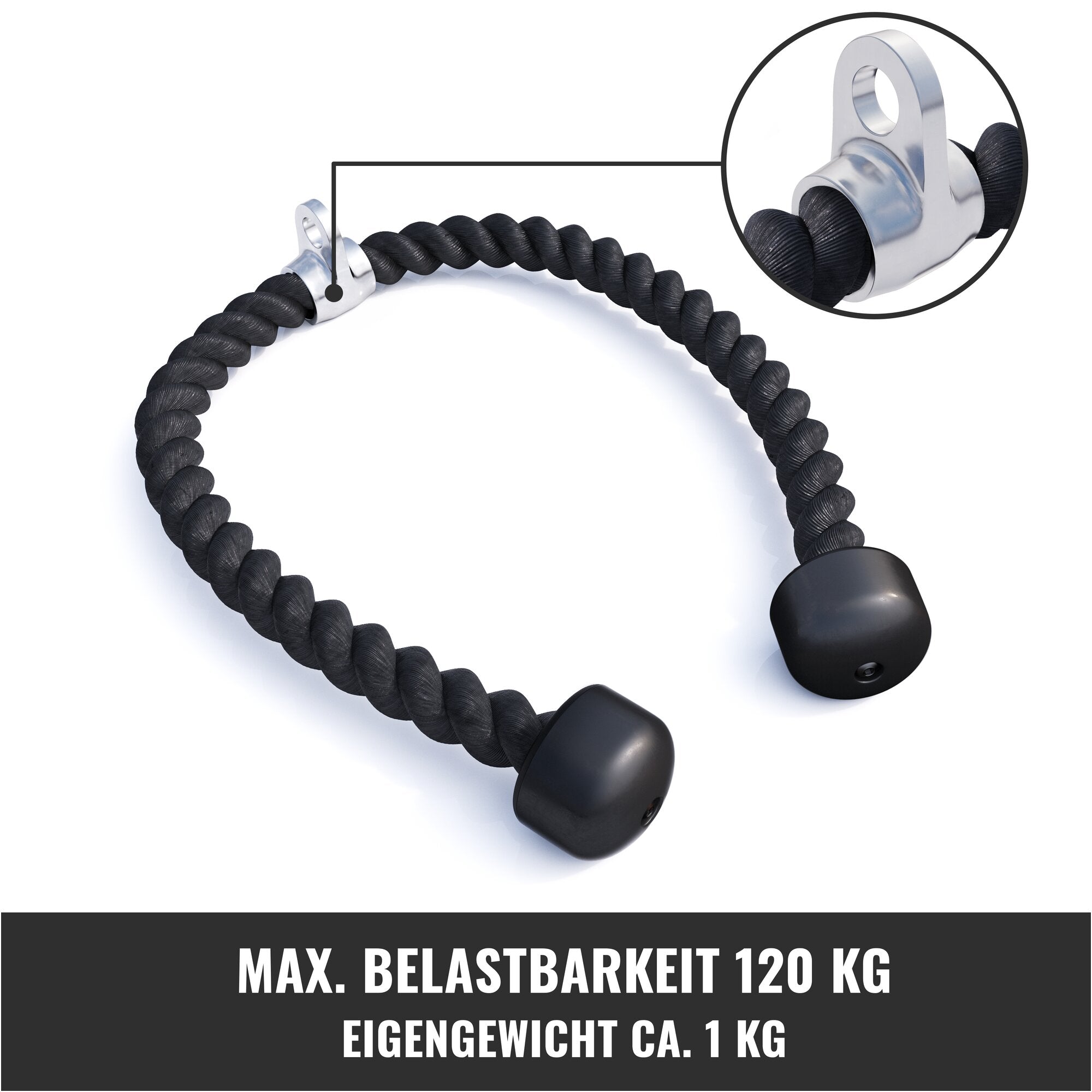 gyronetics-e-series-trizepsseil-nylon-68-cm-drehgelenk-chrom image 3