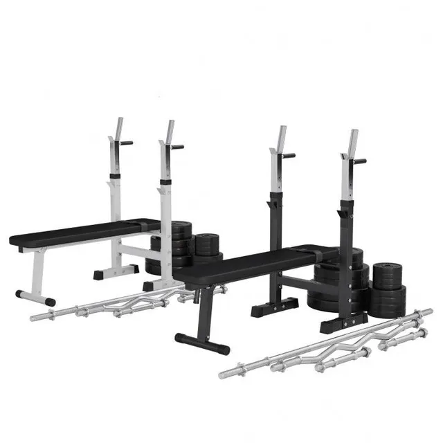 gyronetics-e-series-hantelbank-mit-ablage-set-100-kg-schwarz image 1