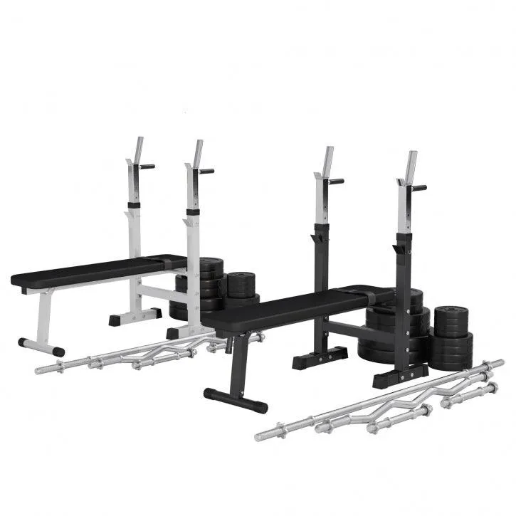 gyronetics-e-series-hantelbank-mit-ablage-set-100-kg-schwarz image 1