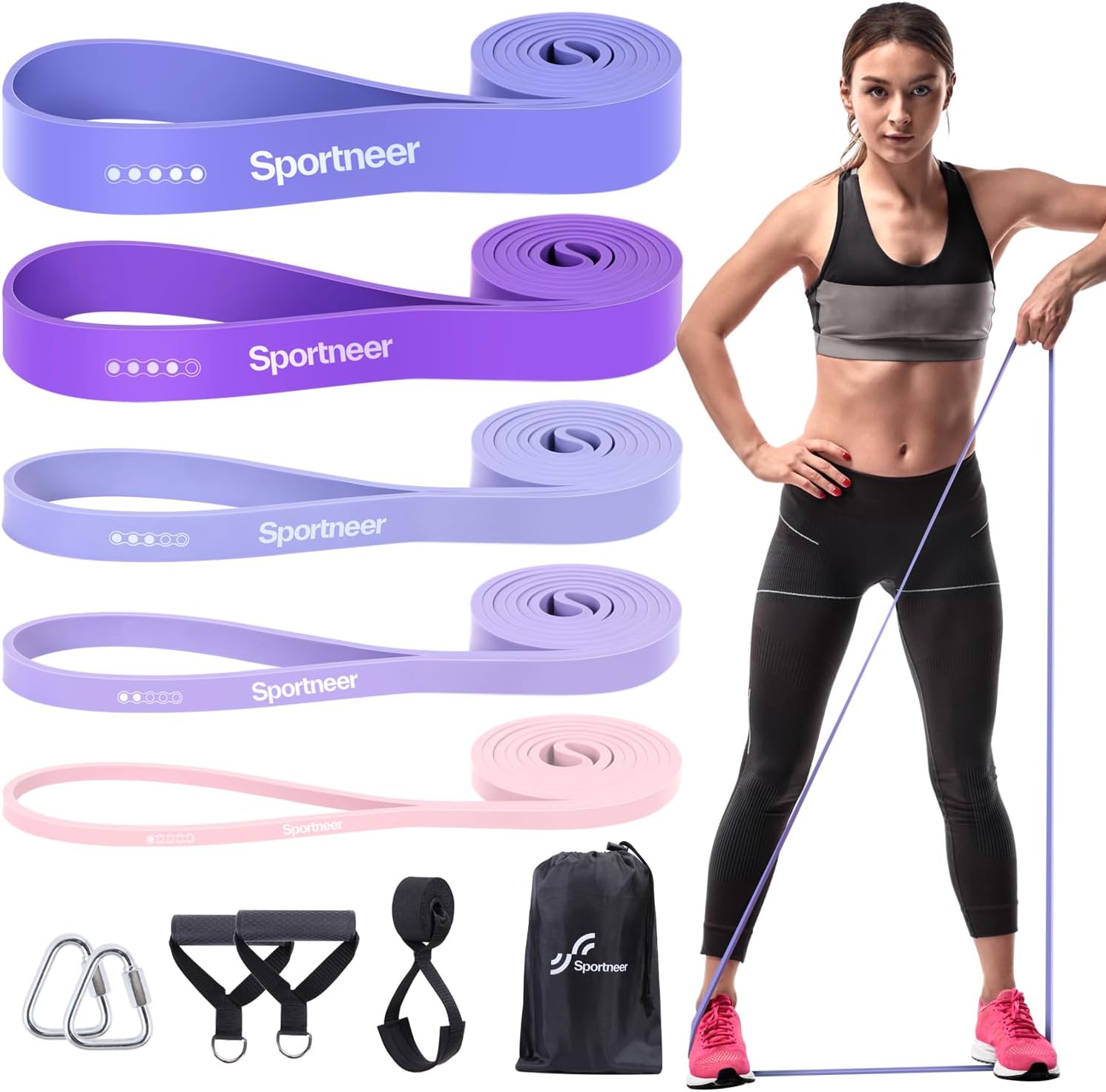 sportneer-pull-up-resistance-widerstandsb-nder-set-aura-lavender-5-tlg image 8