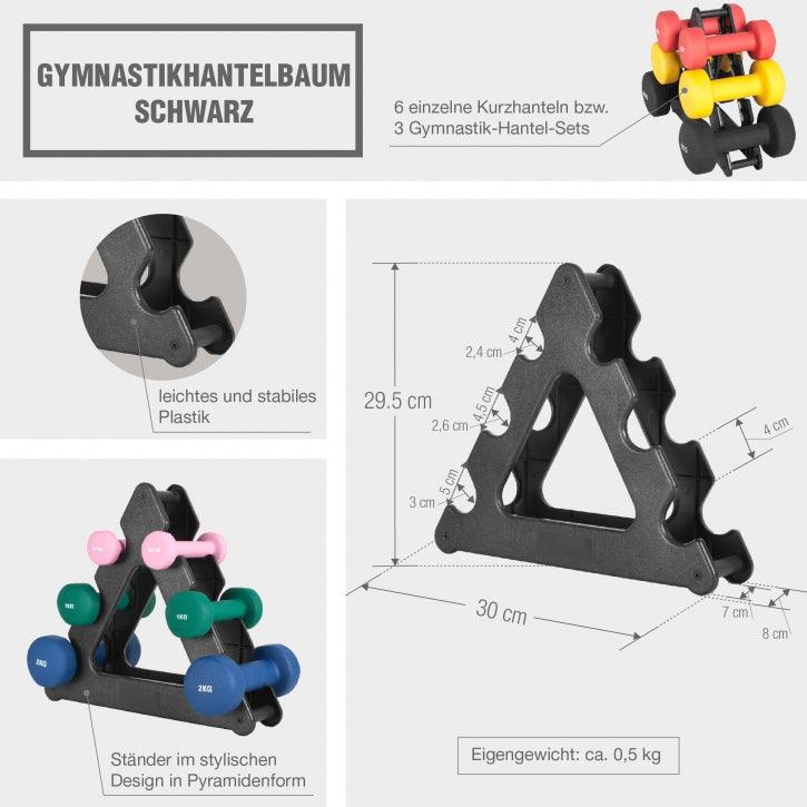 gyronetics-e-series-hantelst-nder-gymnastik-schwarz-6-hanteln image 3