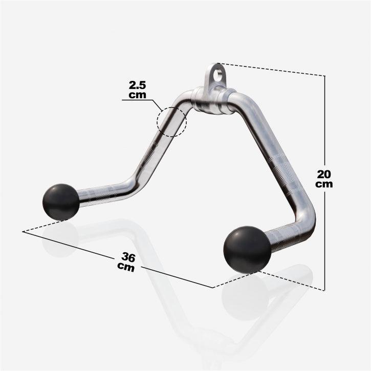 gyronetics-e-series-rudergriff-breit-kabelzug-chrom-30cm image 5