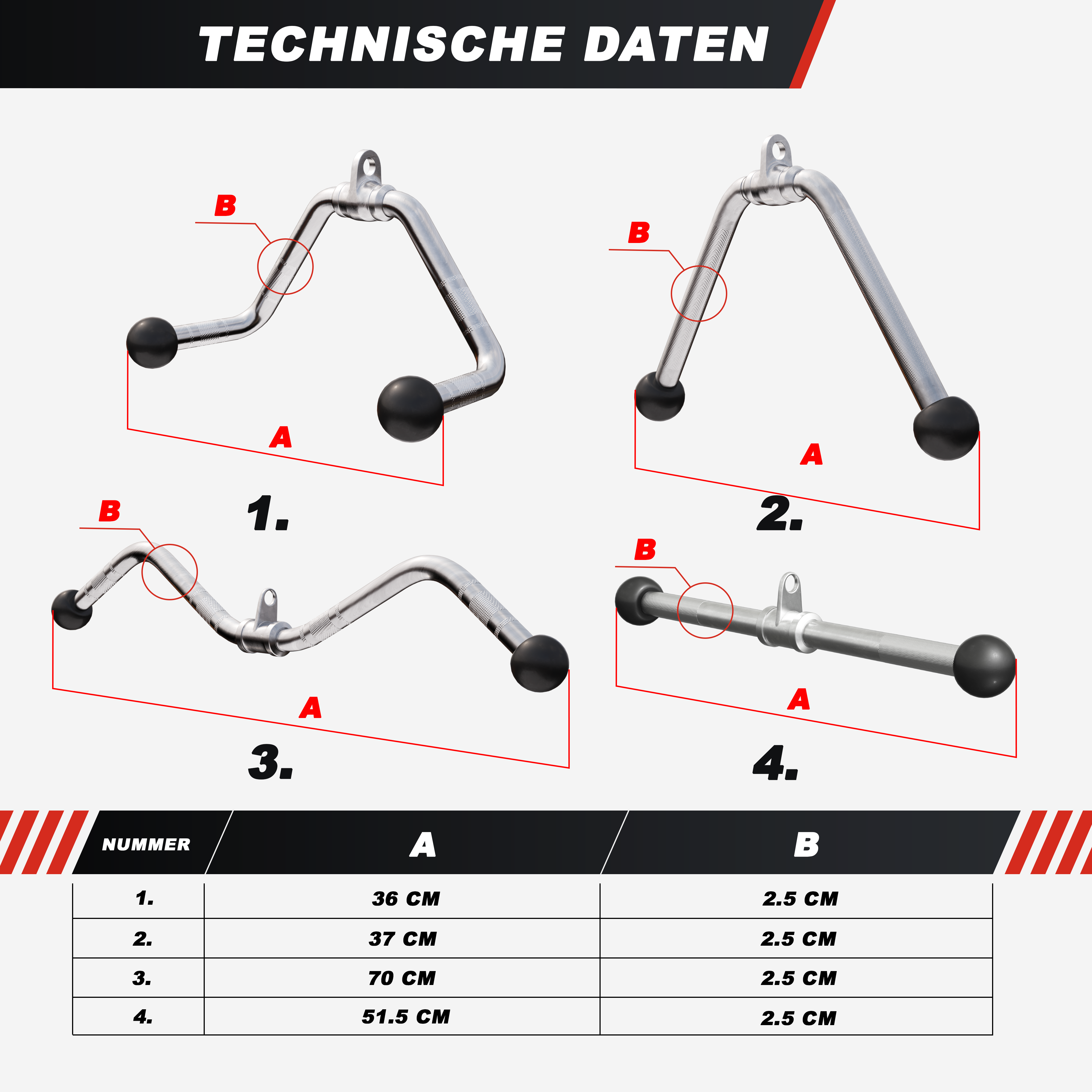 gyronetics-e-series-kabelzug-griffset-4-teilig-trizeps-chrom image 5