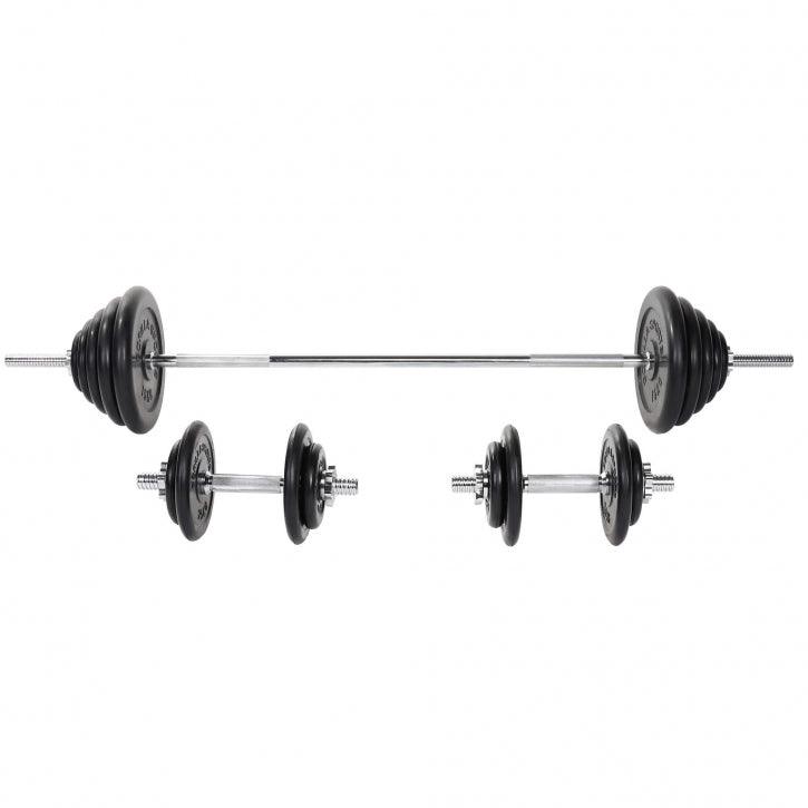 gyronetics-e-series-langhantelset-gummi-100-kg-sternverschluss image 3