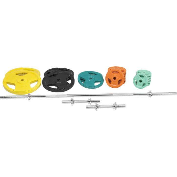 gyronetics-e-series-langhantel-set-gummi-gripper-100-kg-sternverschl image 5