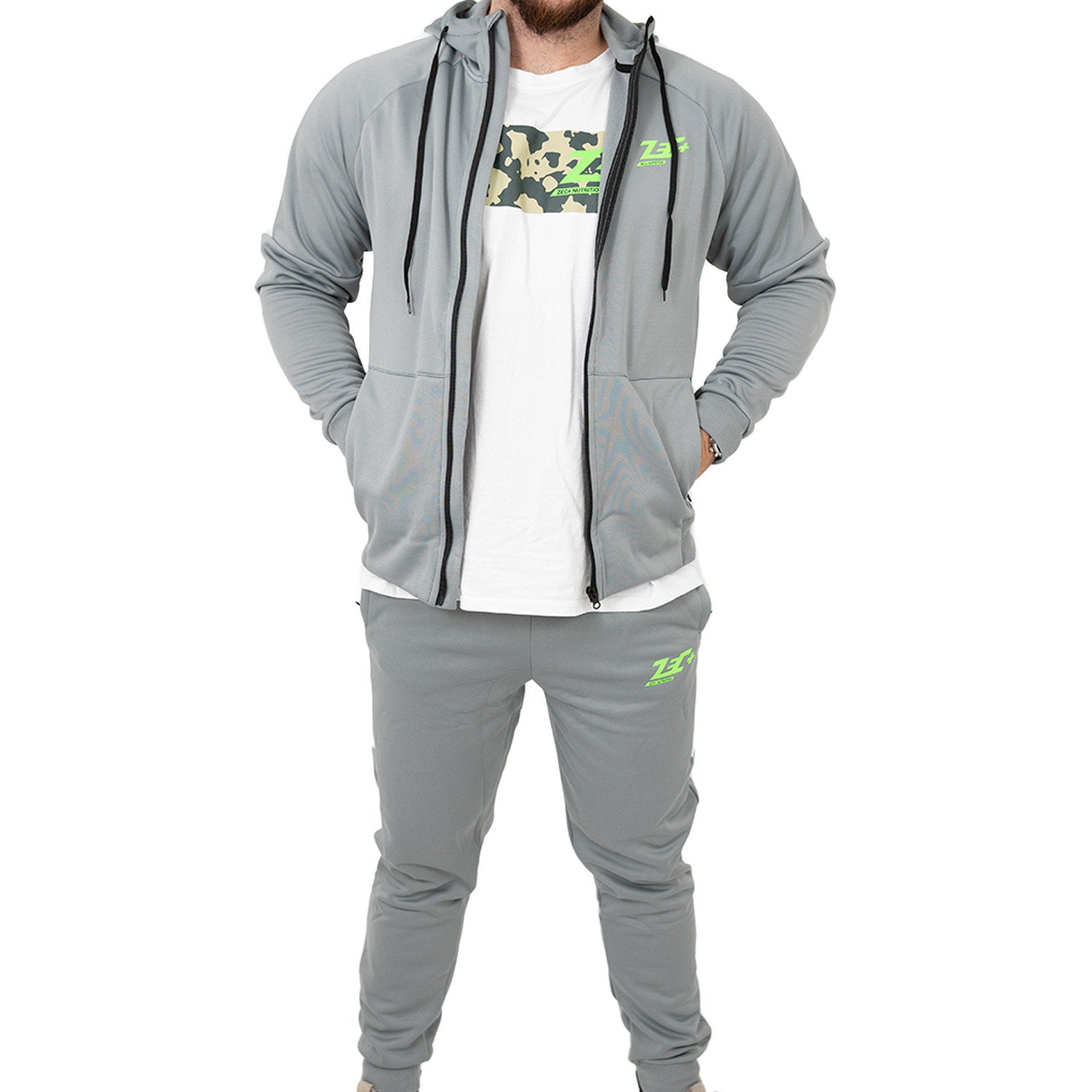 zec-passion-tracksuit-trainingsanzug-grau-set-polyester image 4