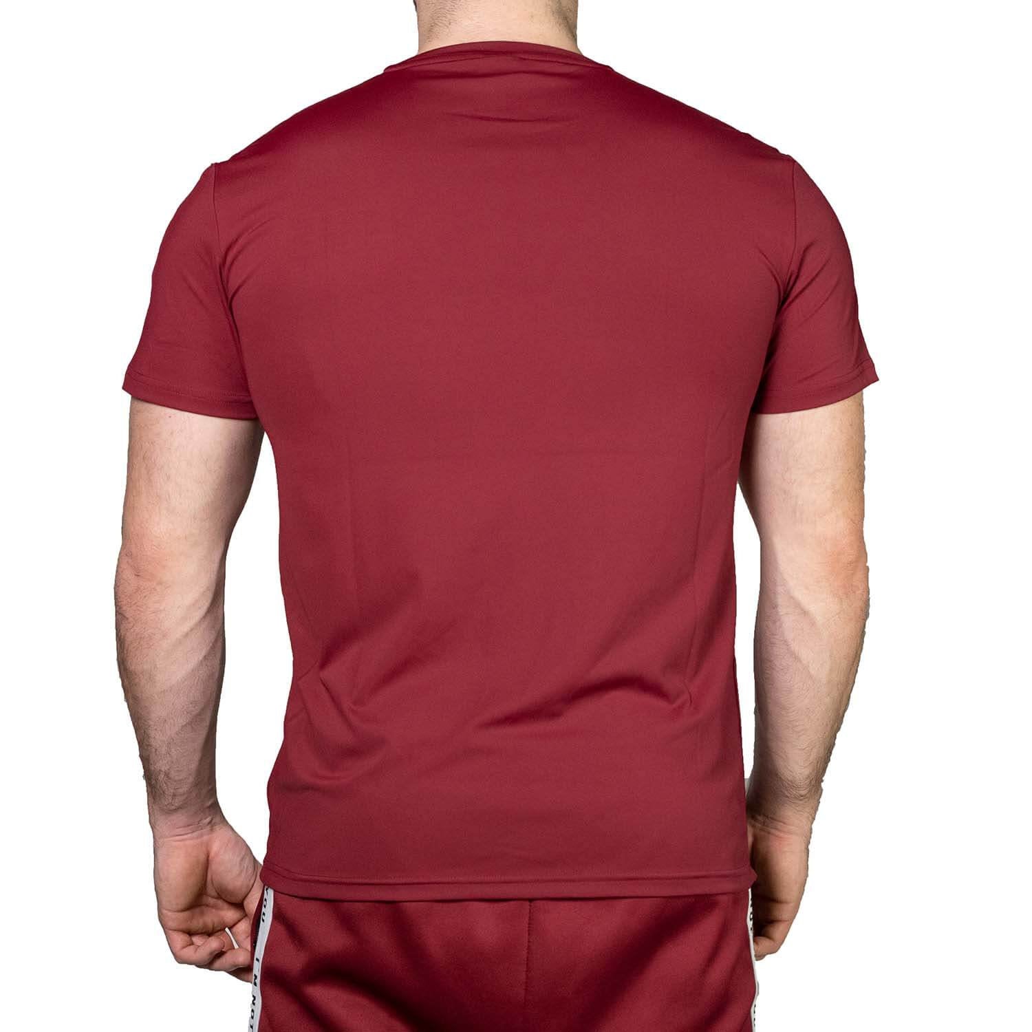 zec-vibes-t-shirt-herren-polyester-in-burgundy image 2