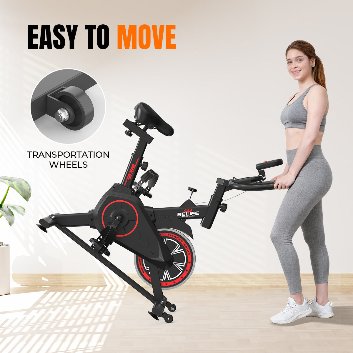 relife-exercise-bike-indoor-bike-heimtrainer-mit-riemenantrieb image 8